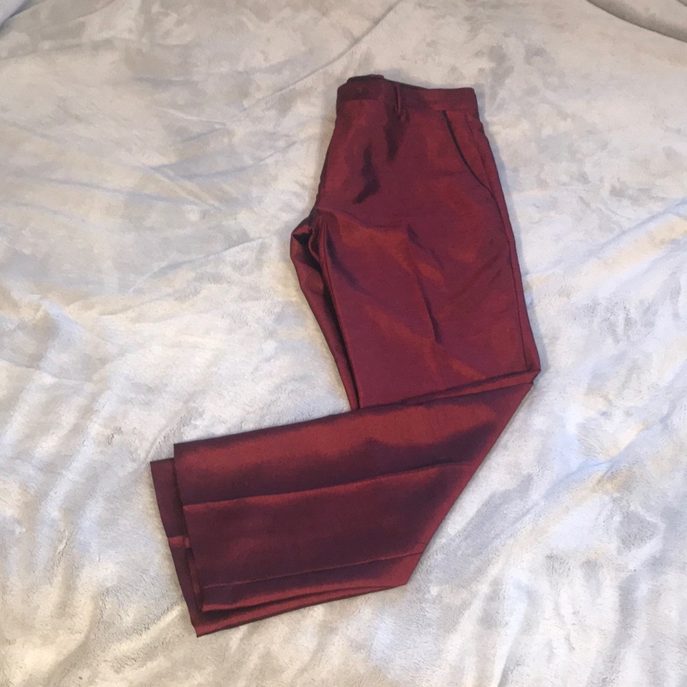 Red Shiny Pants